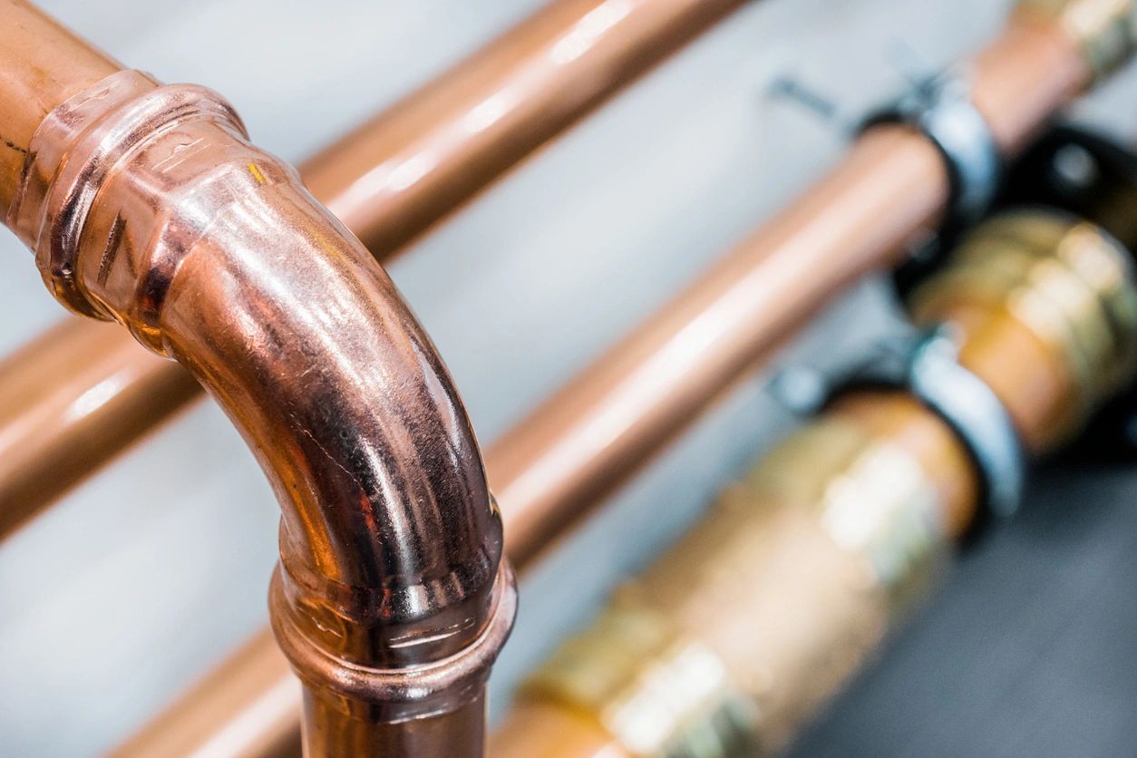 Copper plumbing work by Essential Plumbing in Jackson, GA